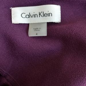 Purple cap sleeve Calvin Klein dress